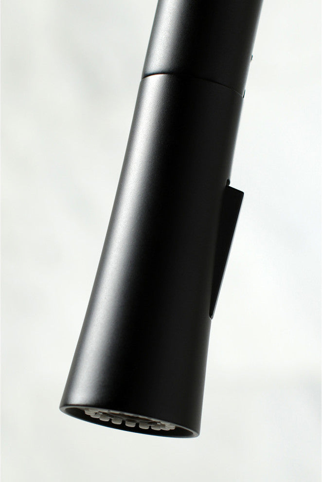 Gourmetier Single-Handle Pull-Down Kitchen Faucet, Matte Black