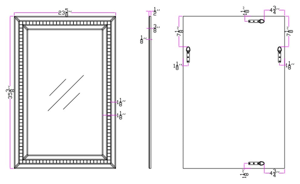 Camden Isle Mosaic Tiled Frame Mirror