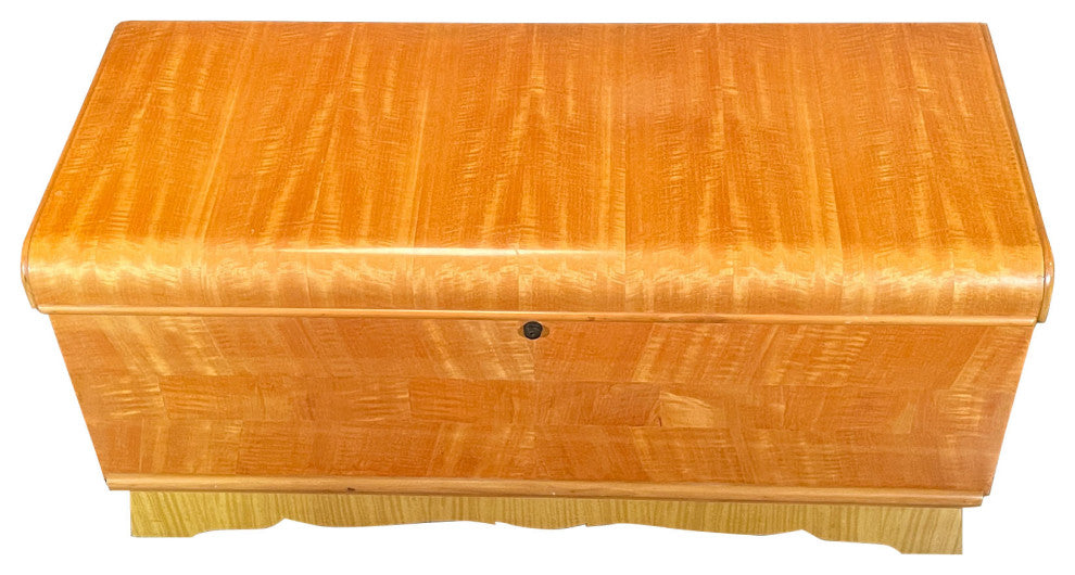NVIN0387 Vintage Satinwood Blanket Chest