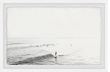 "Surfing Small Waves" Framed Painting Print, 18x12
