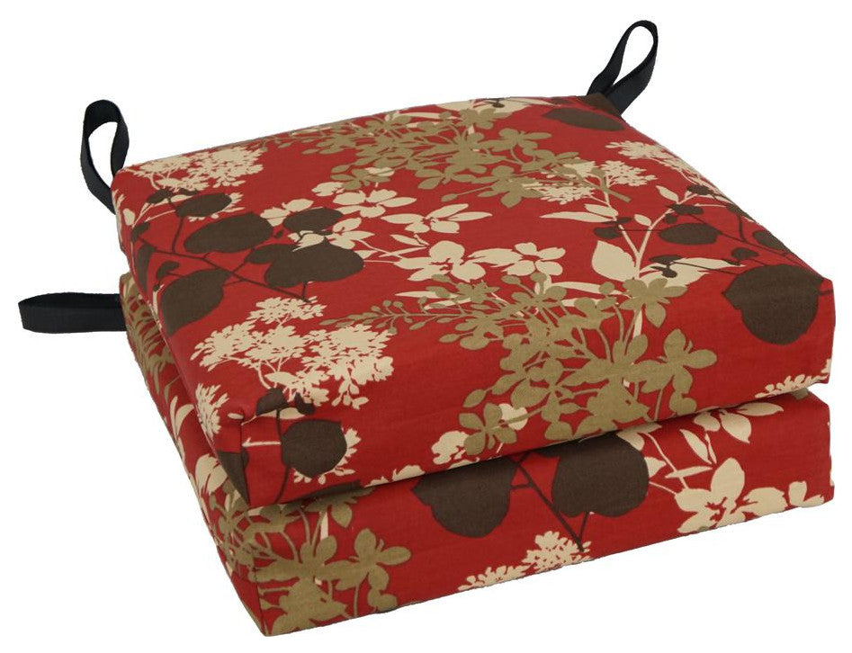 Blazing Needles 16-inch Outdoor Cushion, Montfleuri Sangria