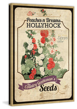"Flower Packet Hollyhock" Painting Print on Canvas