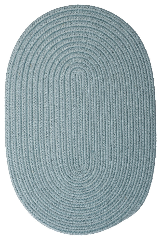 Colonial Mills Boca Raton BR54 Federal Blue Indoor/Outdoor Area Rug, Oval 8'x11'