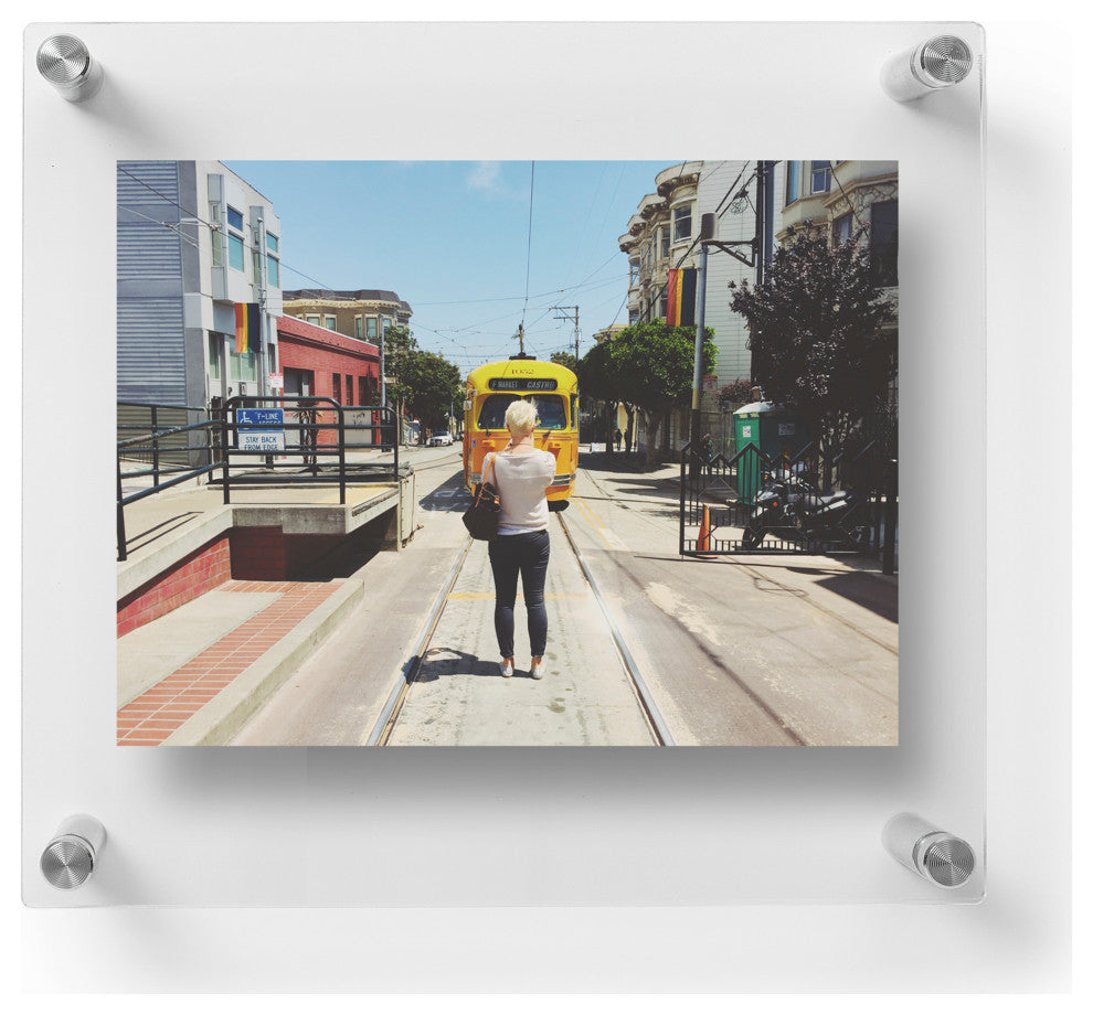 4x6" Clear UV Grade Acrylic Double Panel Floating Picture Frame