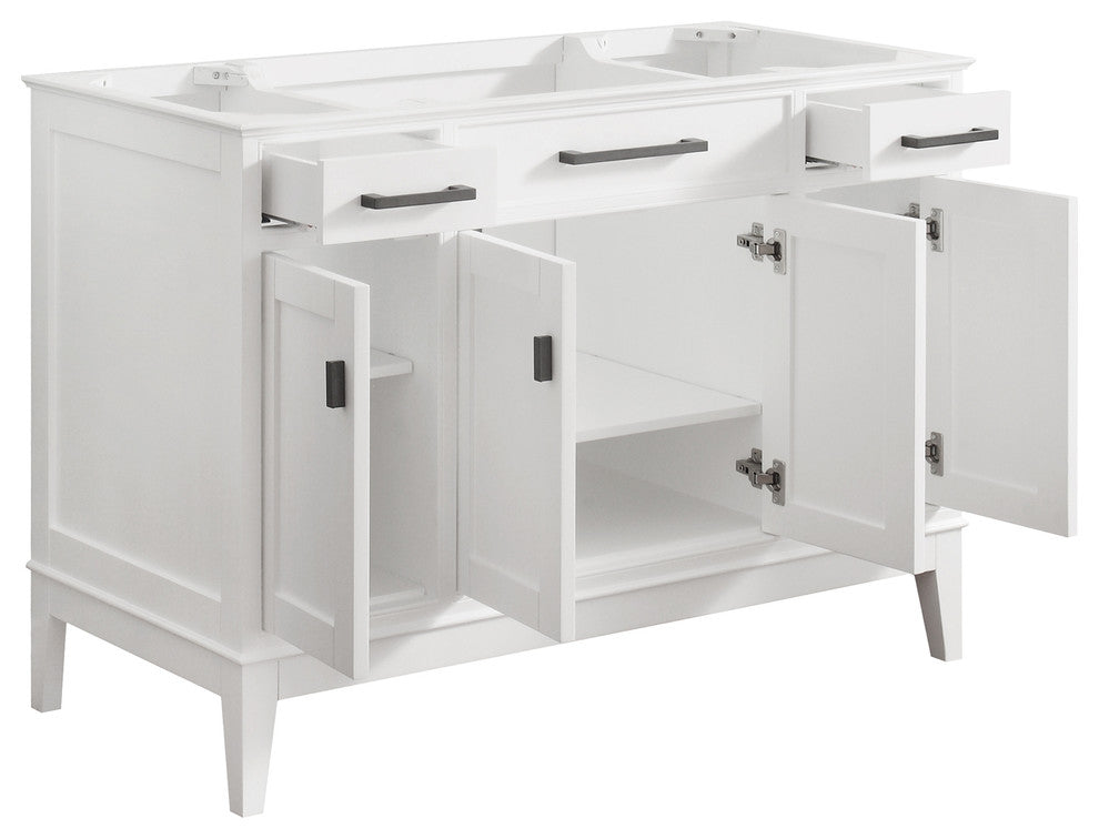 Avanity Madison 48" Vanity Only, White Finish