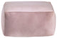 Cerra Velvet Square Pouf, Pink