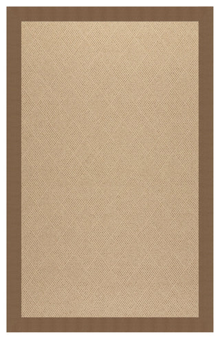 Zoe-Cane Wicker Machine Tufted Rectangle Rug, Cafe, 4'x6'