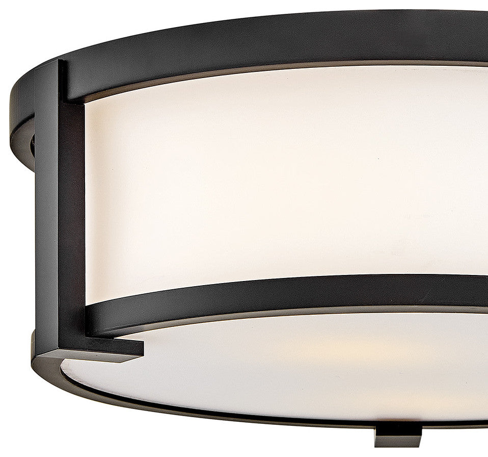 Hinkley Lowell Small Flush Mount, Black
