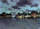 Fritz Thaulow Marketplace in Dieppe- After a Rainstorm Wall Decal