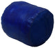 Pouf-Solid Handmade Leather Pouf (Recycled Foam with Fiber Fill), Blue, [Round)16x16x16