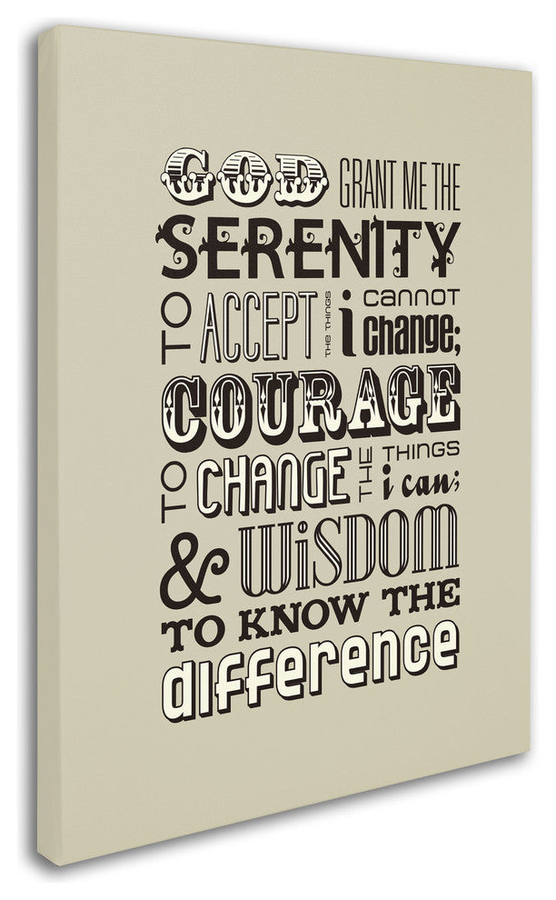 'Serenity Prayer II' Canvas Art by Megan Romo