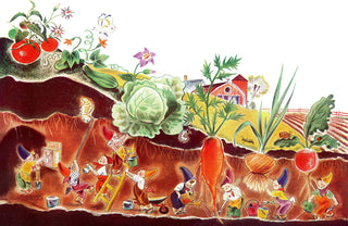 "Garden" Painting Print on Canvas by Curtis