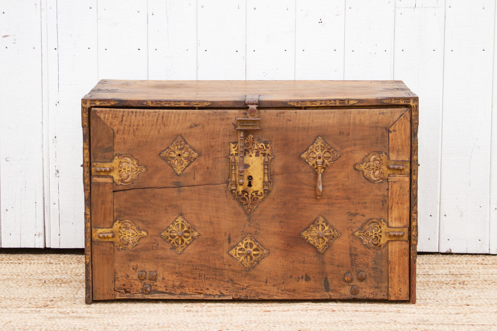 Large 18th Century Spanish BargueÃ±o Chest