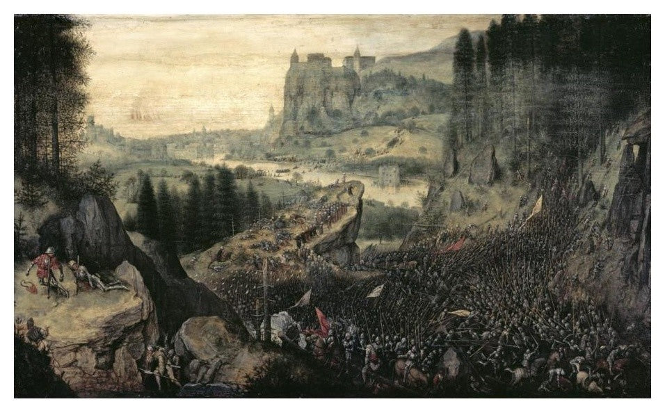 "The Suicide of Saul" Digital Paper Print by Pieter Bruegel the Elder, 24"x15"