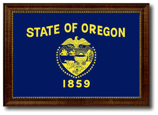 Oregon State Flag Canvas Print, 15"x21"