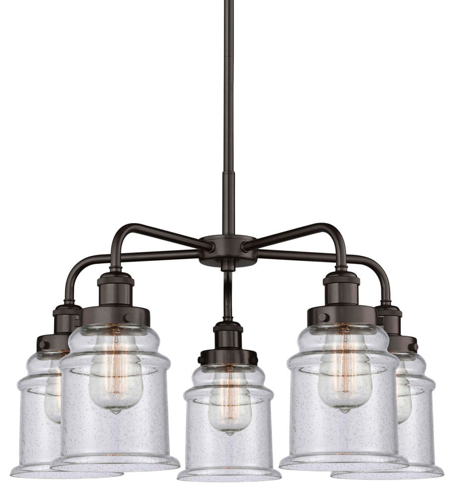 Innovations Lighting 916-5CR-17-24 Canton Chandelier Canton 5 - Oil Rubbed