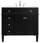 Elegant Decor Park Avenue Bathroom Vanity Black