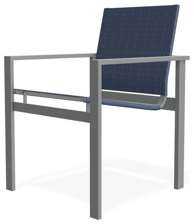 Tribeca Sling Outdoor Stackable Armchair, Mavi/Graphite