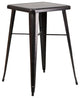 Metal Indoor/Outdoor Bistro Bar Set, Antique Gold