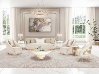 Bouquet 12-Light Drum Chandelier - Crystal/Gold