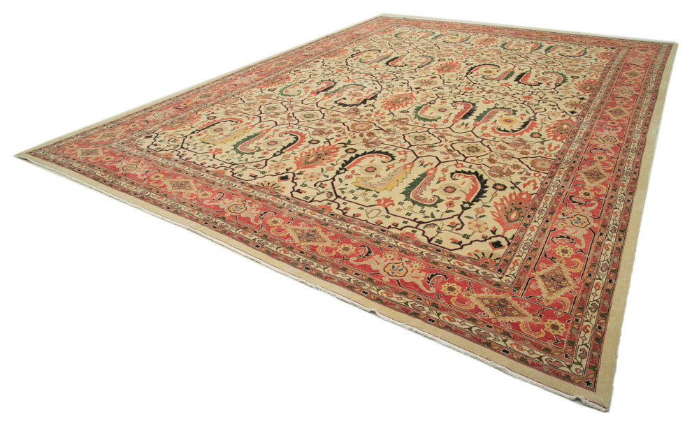 Rug N Carpet - Hand-Knotted Oriental 13' 9" x 17' 7" Oversize Oushak Area Rug