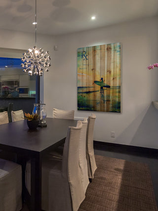 "RX Surf" Wall Art on Wood, 40"x60"