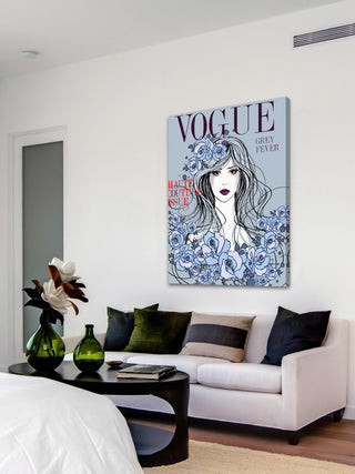 "Mag Cover" Painting Print on Wrapped Canvas by Loretta So