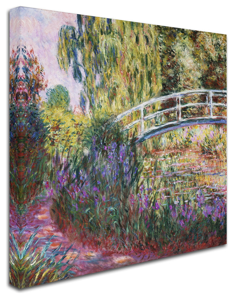 'The Japanese Bridge IV' Canvas Art by Claude Monet