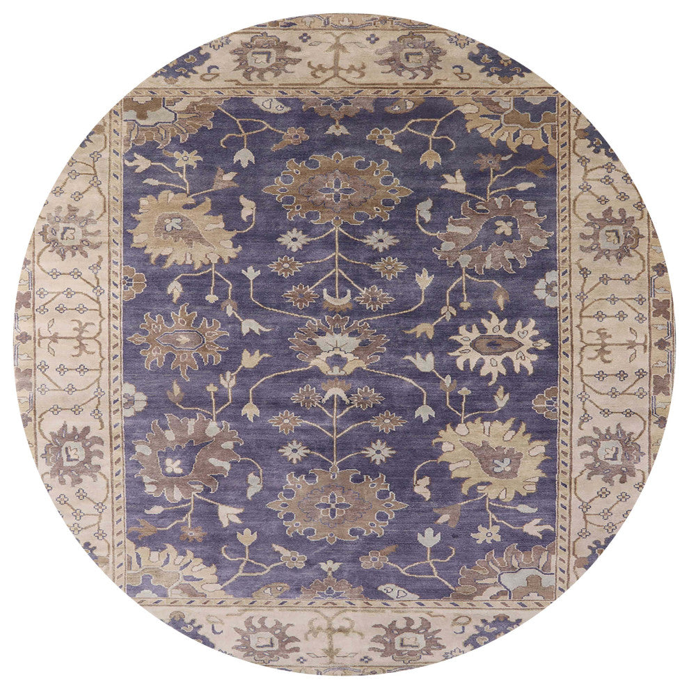 Ahgly Company Indoor Round Mid-Century Modern Area Rugs, 3' Round