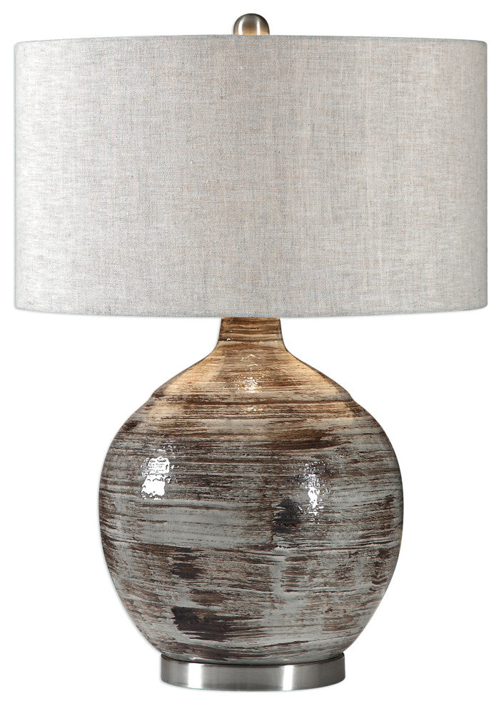 Uttermost Tamula Distressed Ivory Table Lamp
