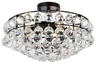 Seren 18" Flush Mount, Black