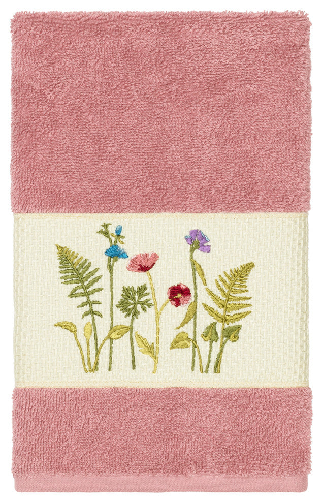 Serenity Embellished Hand Towel, Tea Rose