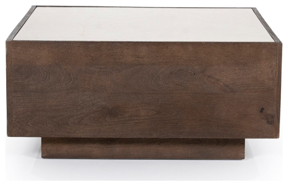 Mango Wood Box Coffee Table, Eleonora Hazel, Medium