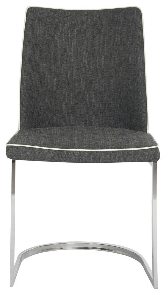 Safavieh Parkston Side Chairs, Set of 2, Dark Gray and White