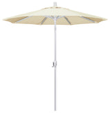 7.5' Aluminum Umbrella Push Tilt, Sunbrella, Canvas