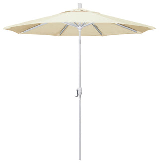 7.5' Aluminum Umbrella Push Tilt, Sunbrella, Canvas