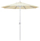 7.5' Aluminum Umbrella Push Tilt, Sunbrella, Canvas