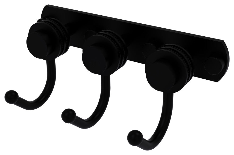 Mercury 3 Position Multi Hook with Dotted Accent, Matte Black