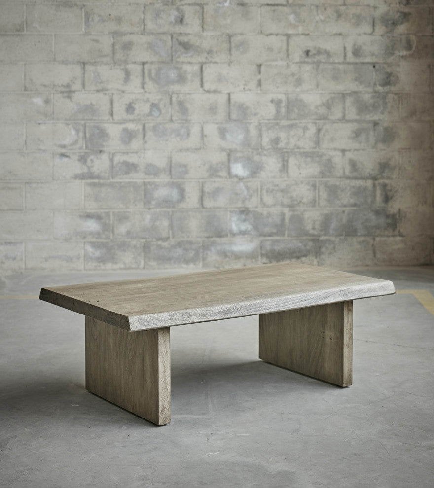 Brooks 48" Coffee Table, Sandblasted Gray