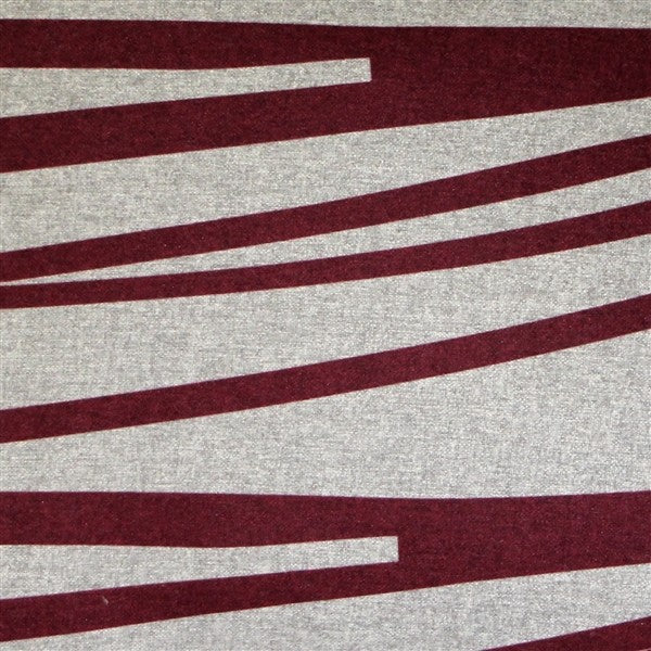 Pillow Decor - Kukamuka Scandinavian Meri Lumbar Rectangular Pillow 12x19, Red