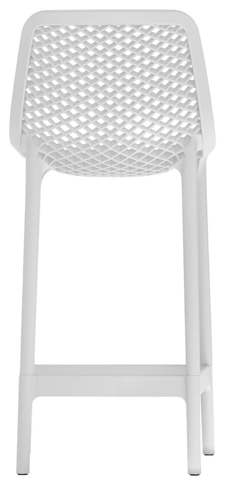 Mykonos Outdoor Patio Stool (Set of 4), White