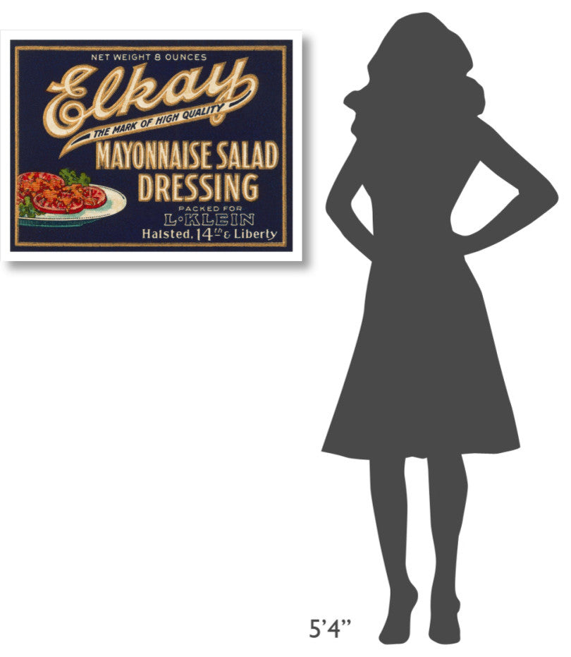 "Elkay Mayonnaise Salad Dressing" Digital Paper Print by Retrolabel, 32"x25"