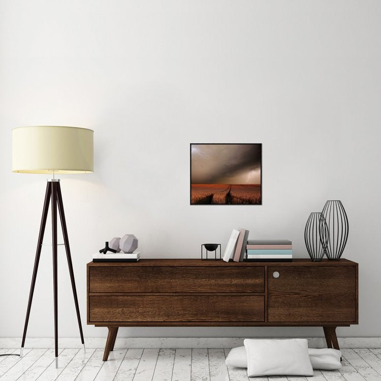 "In The Vastness Of Strohgaeu" Framed Canvas Giclee by Franz Schumacher, 23x20"