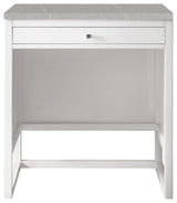 Athens 30" Makeup Counter, Glossy White, Eternal Serena Top