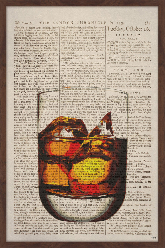 "Rum on Ice" Framed Painting Print, 16"x24"
