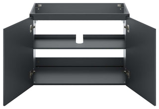 Vitality 36" Wall-Mount Bathroom Vanity, Gray