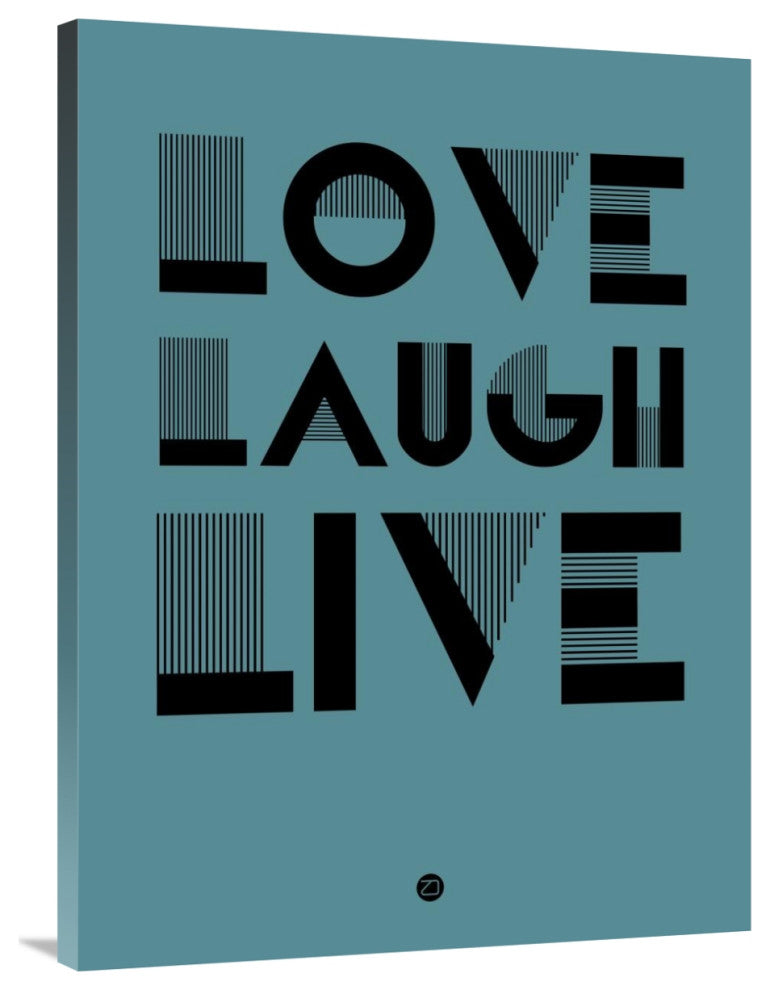 "Love Laugh Live Poster 4" Fine Art Print