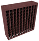 100-Bottle Deluxe Wine Rack,  Pine, Walnut Stain