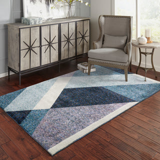Sadie Angles Power-Loomed Area Rug, Blue/Purple, 7'10"x10'10"