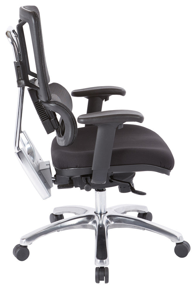 Vertical Black Mesh Back Chair